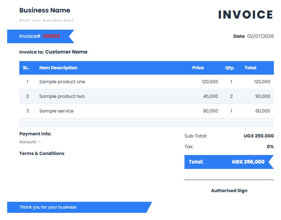 Azure Invoice