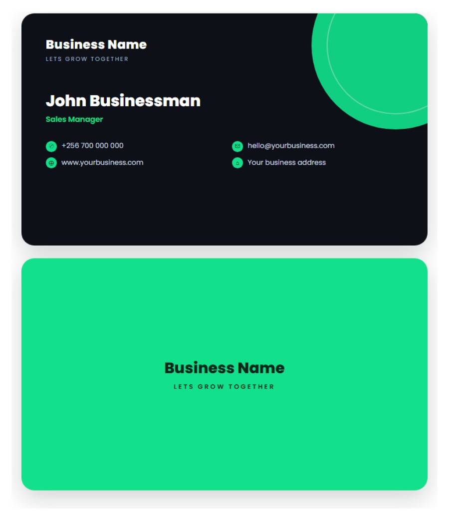 Bold Business Card